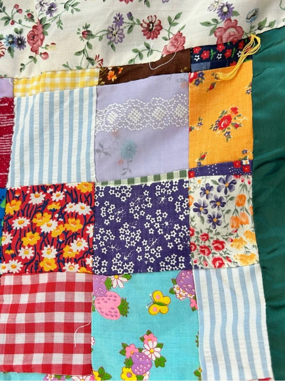 Vintage Handmade Patchwork Quilt 68x76